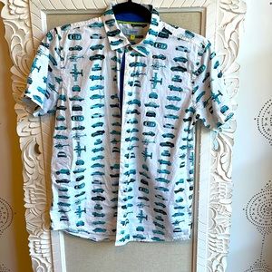 Boys Vintage Style Short Sleeve Button-down